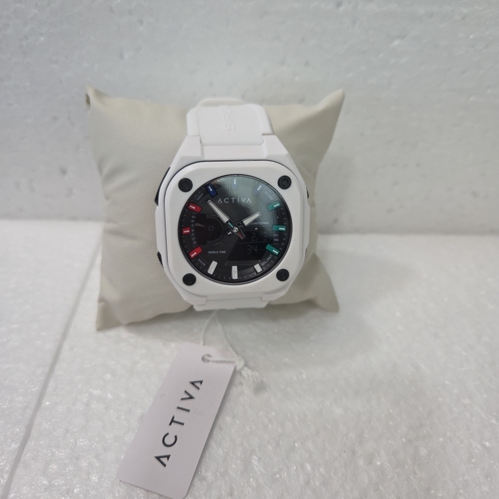 Ativa Dual-Tone  White  Mens Watch ACW-2328-002